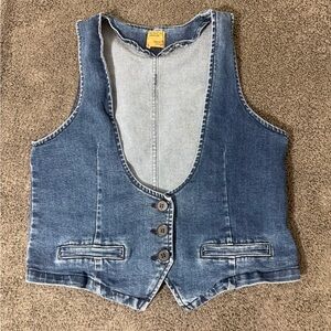 Bench‎ Denim Button-Up Vest- Size M